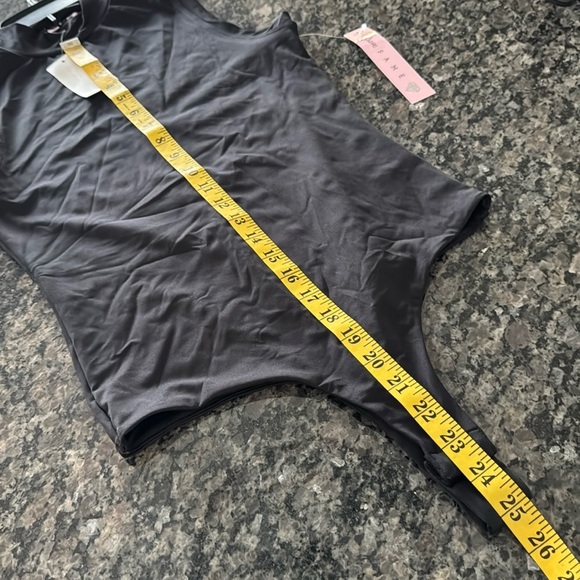 Crave  Fame Women's Black Mock Turtleneck Sleeveless Bodysuit Size S - Picture 7 of 9